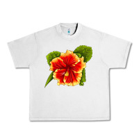 Lunar Rock Hawaiian Hibiscus Flower Urban Heavy Tee - LillyAllenDesigns