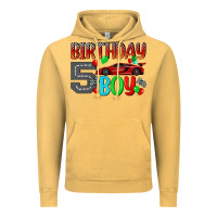 Vintage Mustard birthday boy 5 Vintage Hoodie - BundleAndBundleShop
