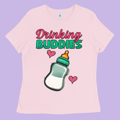 Drinking Buddies Ladies Tee Designed By Jasminsmagicworld