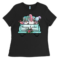Black easter gnomes truck Ladies Tee - Jasminsmagicworld