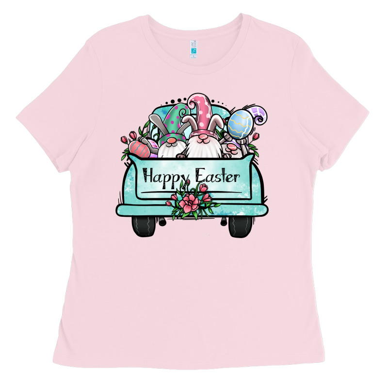 Easter Gnomes Truck Ladies Tee by Jasminsmagicworld | Teevron