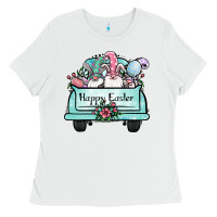White easter gnomes truck Ladies Tee - Jasminsmagicworld