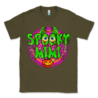 Army Green spooky mimi Classic Tee - BundleAndBundleShop