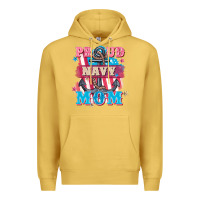 Antique Gold Proud navy Mom Mother's Day Premium Hoodie - FaDigitalArtStudio