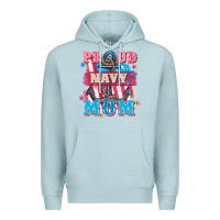 Blue Mist Proud navy Mom Mother's Day Premium Hoodie - FaDigitalArtStudio