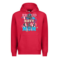 Cardinal Proud navy Mom Mother's Day Premium Hoodie - FaDigitalArtStudio