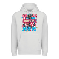 Dove Grey Proud navy Mom Mother's Day Premium Hoodie - FaDigitalArtStudio