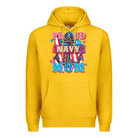 Lemon Proud navy Mom Mother's Day Premium Hoodie - FaDigitalArtStudio