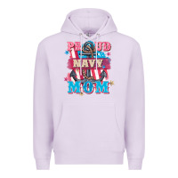 Lilac Proud navy Mom Mother's Day Premium Hoodie - FaDigitalArtStudio