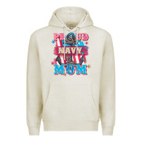 Oatmeal Heather Proud navy Mom Mother's Day Premium Hoodie - FaDigitalArtStudio