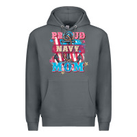 Rock Proud navy Mom Mother's Day Premium Hoodie - FaDigitalArtStudio