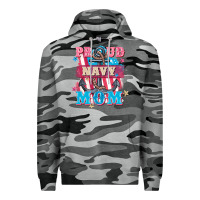 Slate Camo Proud navy Mom Mother's Day Premium Hoodie - FaDigitalArtStudio