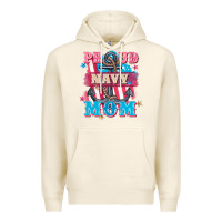Tofu Proud navy Mom Mother's Day Premium Hoodie - FaDigitalArtStudio