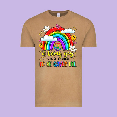 If Being Gay Was A Choice I'd Be Gayer Lol Vintage Tee Designed By Lillyallendesigns