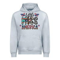 Heather Grey little miss america Urban Hoodie - CowhideDigitalArt