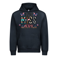Navy little miss america Urban Hoodie - CowhideDigitalArt