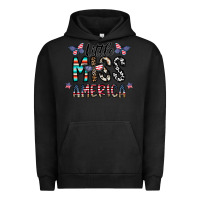 Pigment Black little miss america Urban Hoodie - CowhideDigitalArt