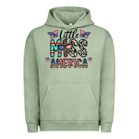 Pigment Oil Green little miss america Urban Hoodie - CowhideDigitalArt