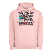 Pigment Salmon little miss america Urban Hoodie - CowhideDigitalArt