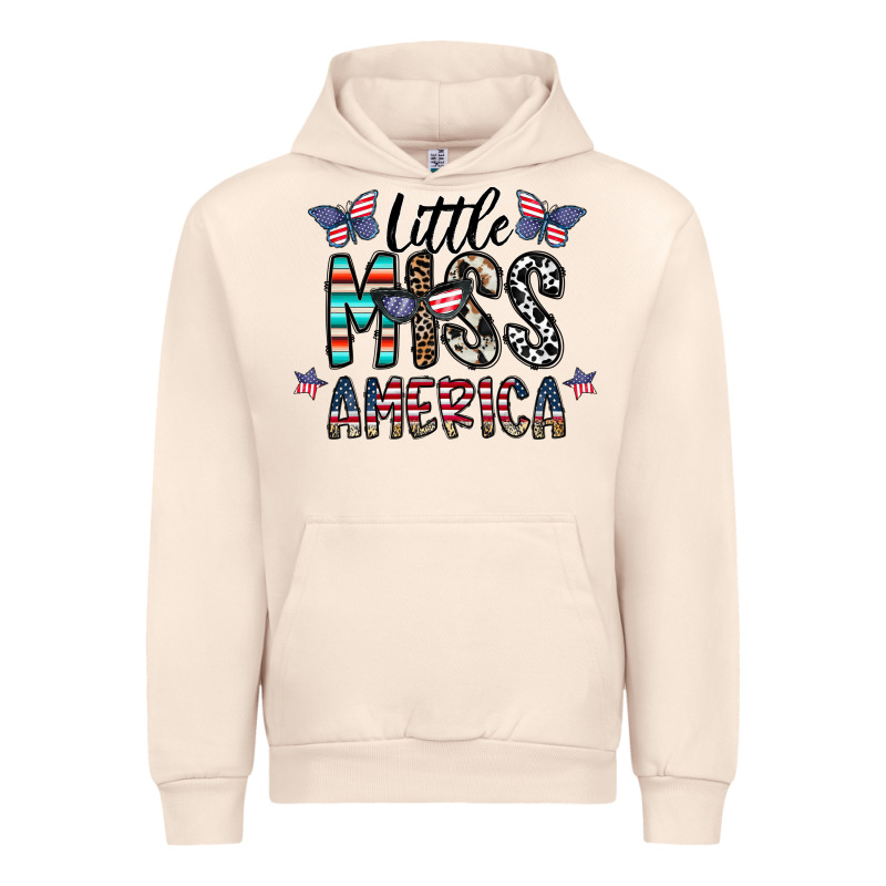 Little Miss America Urban Hoodie by CowhideDigitalArt | Teevron