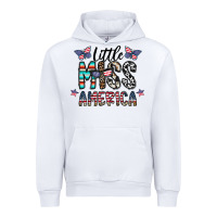 White little miss america Urban Hoodie - CowhideDigitalArt