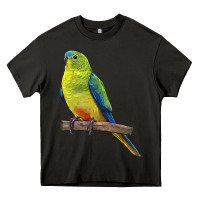 Asphalt Neophema Parrot Heavy Core Tee - LillyAllenDesigns