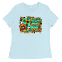 Baby Blue Somewhere Between Whiskey and Jesus Ladies Tee - Jasminsmagicworld