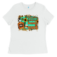 White Somewhere Between Whiskey and Jesus Ladies Tee - Jasminsmagicworld