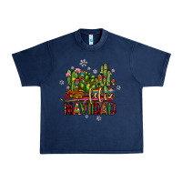 Navy feliz navidad cactus Urban Heavy Tee - JahusDesignShop