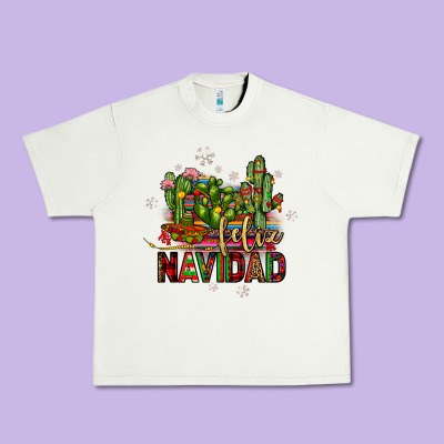 Feliz Navidad Cactus Urban Heavy Tee Designed By Jahusdesignshop