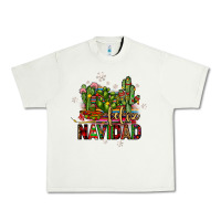 Pistachio feliz navidad cactus Urban Heavy Tee - JahusDesignShop