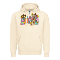 Sandshell He is risen Easter  Easter Day Zipper Hoodie - CowGirlArtShop