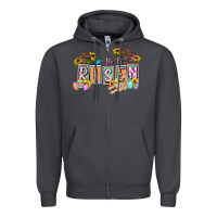 Smoke He is risen Easter  Easter Day Zipper Hoodie - CowGirlArtShop