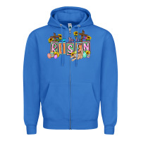 True Royal He is risen Easter  Easter Day Zipper Hoodie - CowGirlArtShop