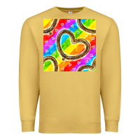 Antique Gold Pride lgbtq leopard heart balloons pattern Premium Sweatshirt - BundleAndBundleShop
