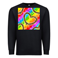 Black Pride lgbtq leopard heart balloons pattern Premium Sweatshirt - BundleAndBundleShop