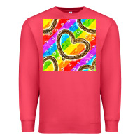 Cardinal Pride lgbtq leopard heart balloons pattern Premium Sweatshirt - BundleAndBundleShop