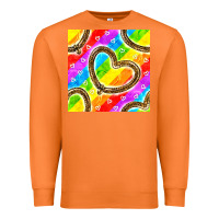 Carrot Pride lgbtq leopard heart balloons pattern Premium Sweatshirt - BundleAndBundleShop