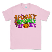 Bubblegum Pink spooky with lightning bolt Classic Tee - BundleAndBundleShop