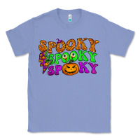 Colony Blue spooky with lightning bolt Classic Tee - BundleAndBundleShop