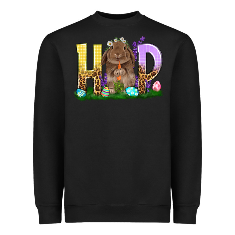 Hop Rabbit Heavyweight Sweatshirt by NancyCooperArtShop | Teevron