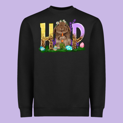 Hop Rabbit Heavyweight Sweatshirt Designed By Nancycooperartshop