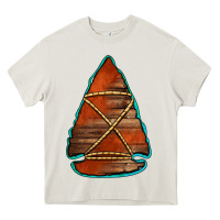 Cream wooden arrowhead Heavy Core Tee - Jasminsmagicworld