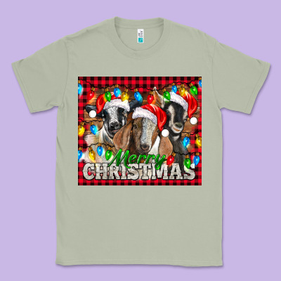 Merry Christmas  With Goats Classic Tee Designed By Lillyallendesigns