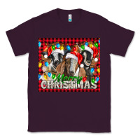 Plum Merry Christmas  With Goats Classic Tee - LillyAllenDesigns