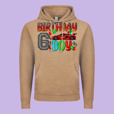 Birthday Boy 6 Vintage Hoodie Designed By Bundleandbundleshop