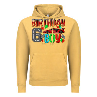 Vintage Mustard birthday boy 6 Vintage Hoodie - BundleAndBundleShop