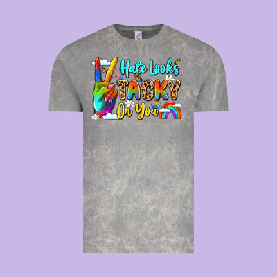 Hate Looks Tacky On You Vintage Tee Designed By Lillyallendesigns