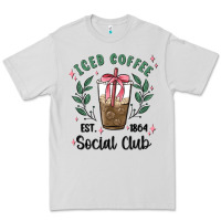 Dove Grey iced coffee social club Premium Tee - MaliasSmallBusiness