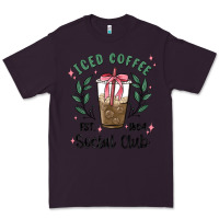 Plum iced coffee social club Premium Tee - MaliasSmallBusiness
